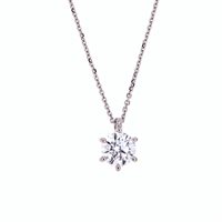 Vicenza - Piazzetta Palladio 2 - Collier Golay Femme in Or blanc Diamante 0.50 Ct PL017WDI 0.50 D SI1 - PL017WDI 0.50 D SI1